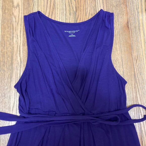 Liz Lange Maternity Dress V Neck Purple MUST BE BUNDLED, MARKED DOWN - Picture 2 of 9